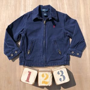 Polo Ralph Lauren Kids Blue Classic Cotton Jacket